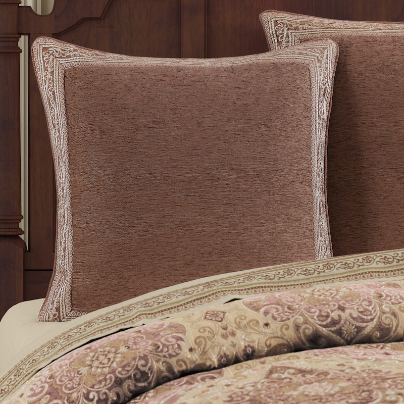 J. Queen New York Weston - Terracotta Euro Sham - Terracotta - Euro Square