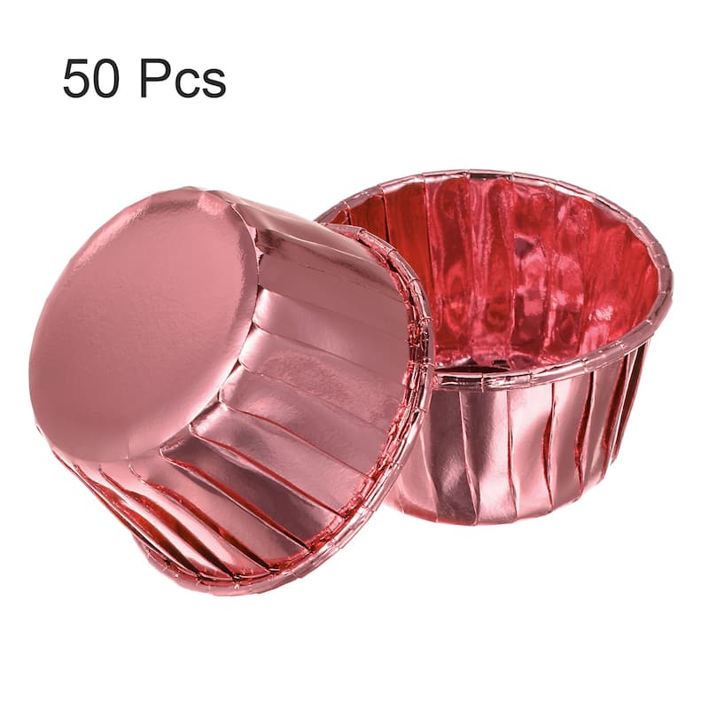 Cupcake Cups, 50pcs Aluminum Foil Standard Cupcake Liners