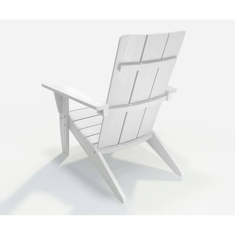 WINSOON Adirondack Chair with Cup Holder All Weather,Made Of HIPS