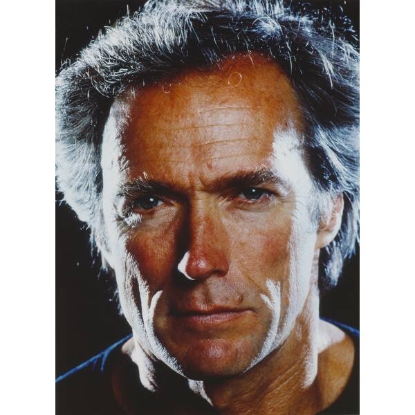 Shop Clint Eastwood Close Up Portrait With White Hair Photo Print