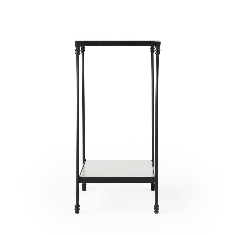 Larkin Marble & Iron Accent Table