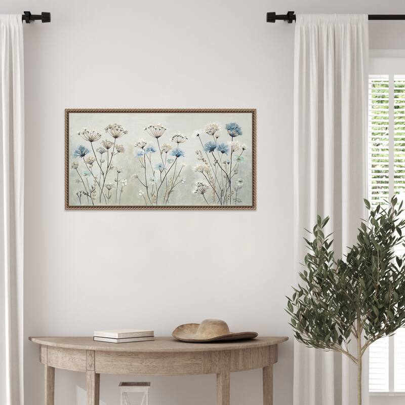 Jardin Azul Array by Patricia Pinto Framed Canvas Wall Art Print