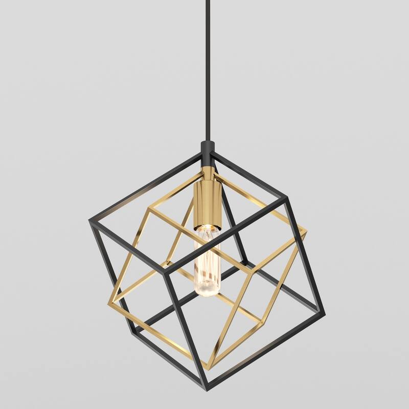Artika Imperium Small Pendant Ceiling Light, Black & Gold