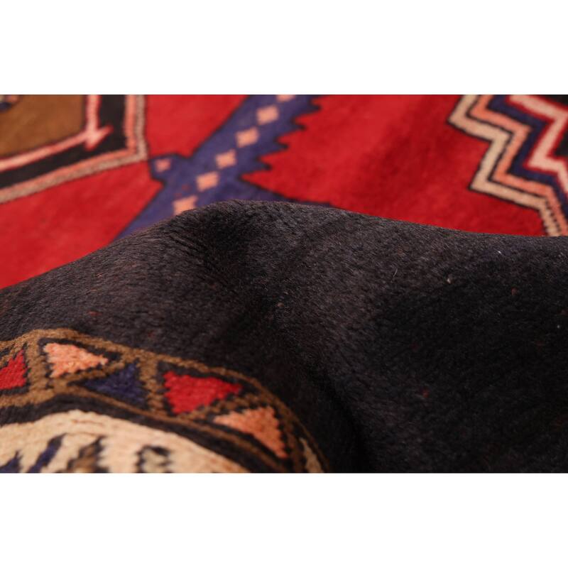 ECARPETGALLERY Hand-knotted Konya Anatolian Dark Navy, Red Wool Rug - 3'7 x 10'1