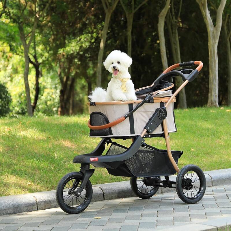 3 in1 Folding Dog/Cat Stroller for Medium Small Pets