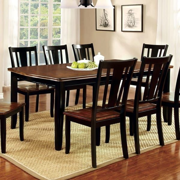 slide 1 of 11, Furniture of America Betsy Jane Country 78-inch Expandable Dining Table
