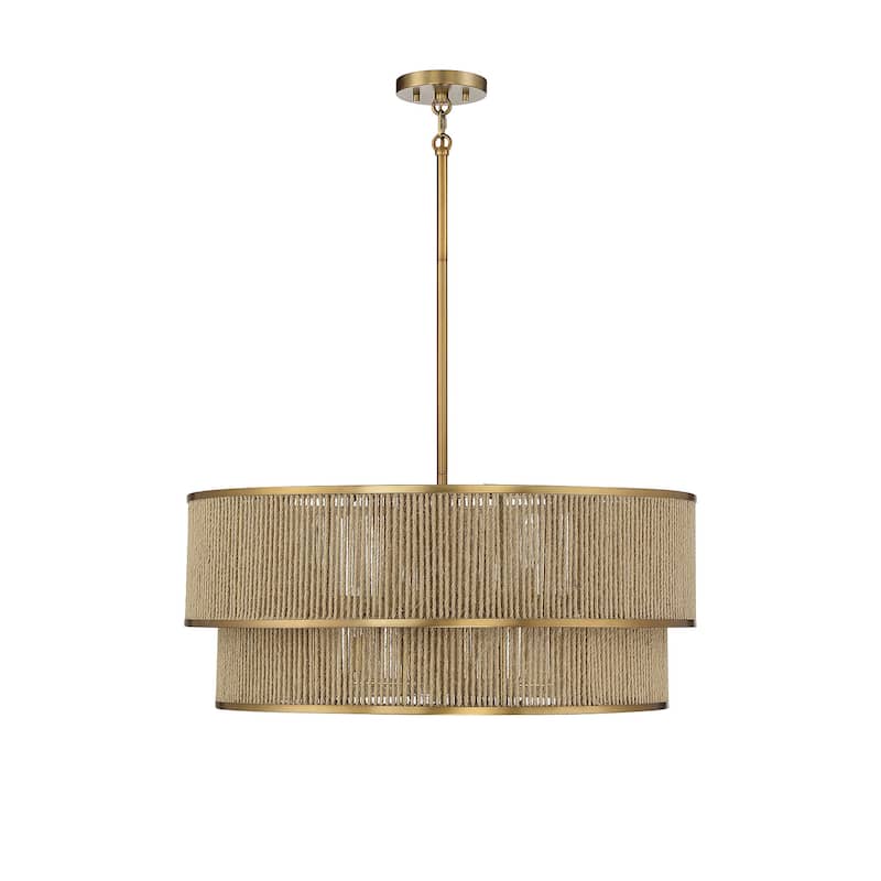 Savoy House 7-1774-6 Ashburn 6 Light 28" Wide Drum Chandelier