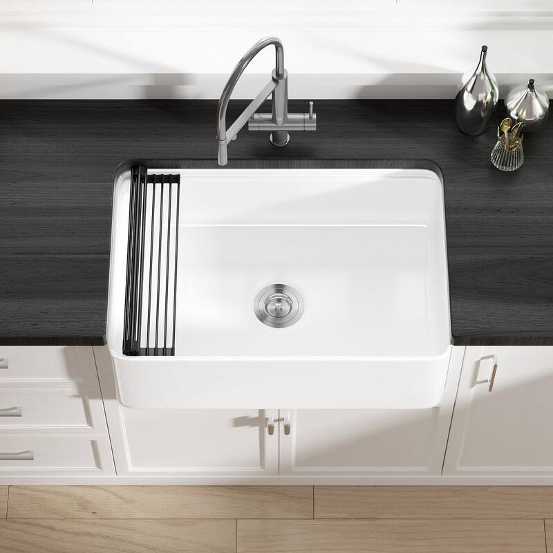 Eridanus Fireclay Workstation Farmhouse Kitchen Sink