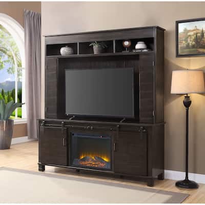 Entertainment Center w/Fireplace in Espresso