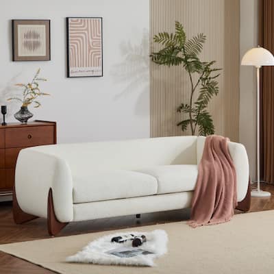Alma Upholstered Boucle 3-Seat Sofa by Christopher Knight Home