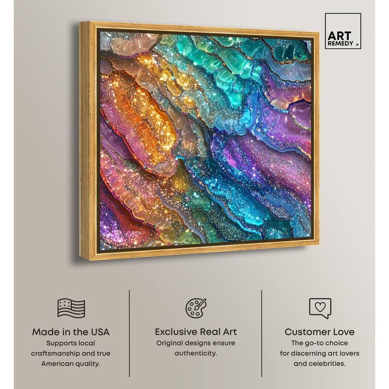 Glittering Spectrum I Canvas by Art Remedy