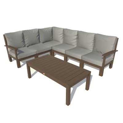 HIGHWOOD Bespoke Deep Seating 7-Piece Sectional Sofa Set with Coffee Table
