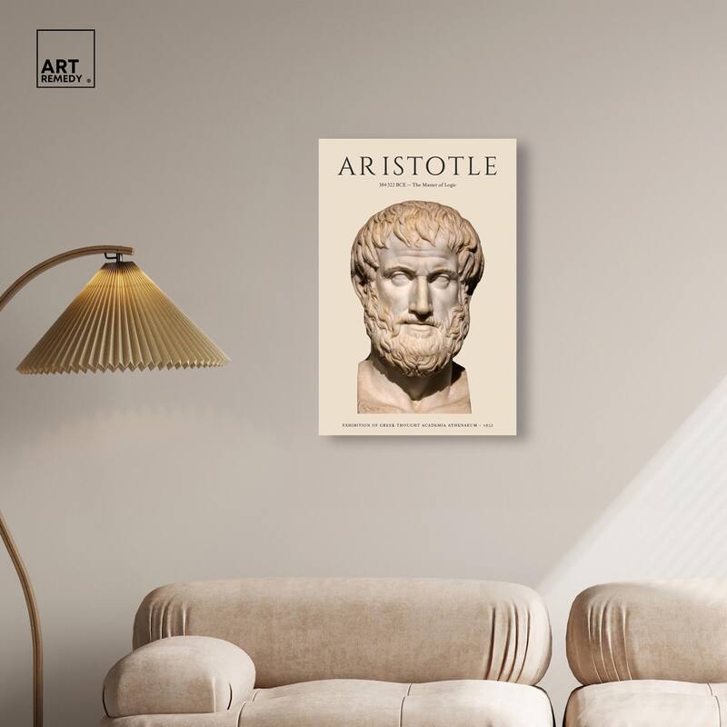 Greek Thinker Canvas by Art Remedy, Gallery Wrapped