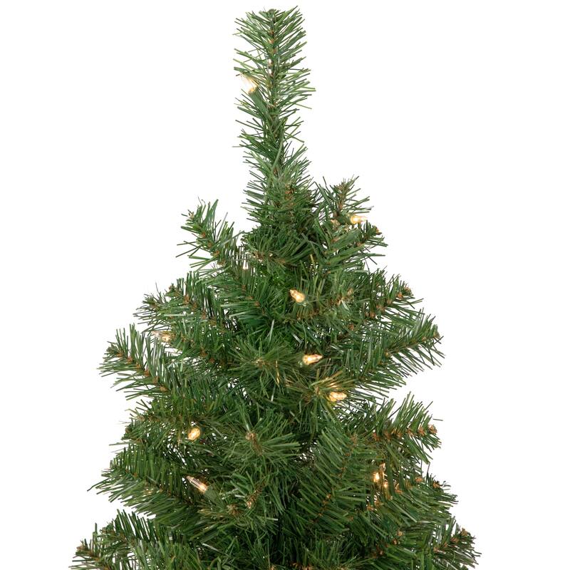 3' Pre-Lit Oakridge Noble Fir Artificial Christmas Tree Clear Lights