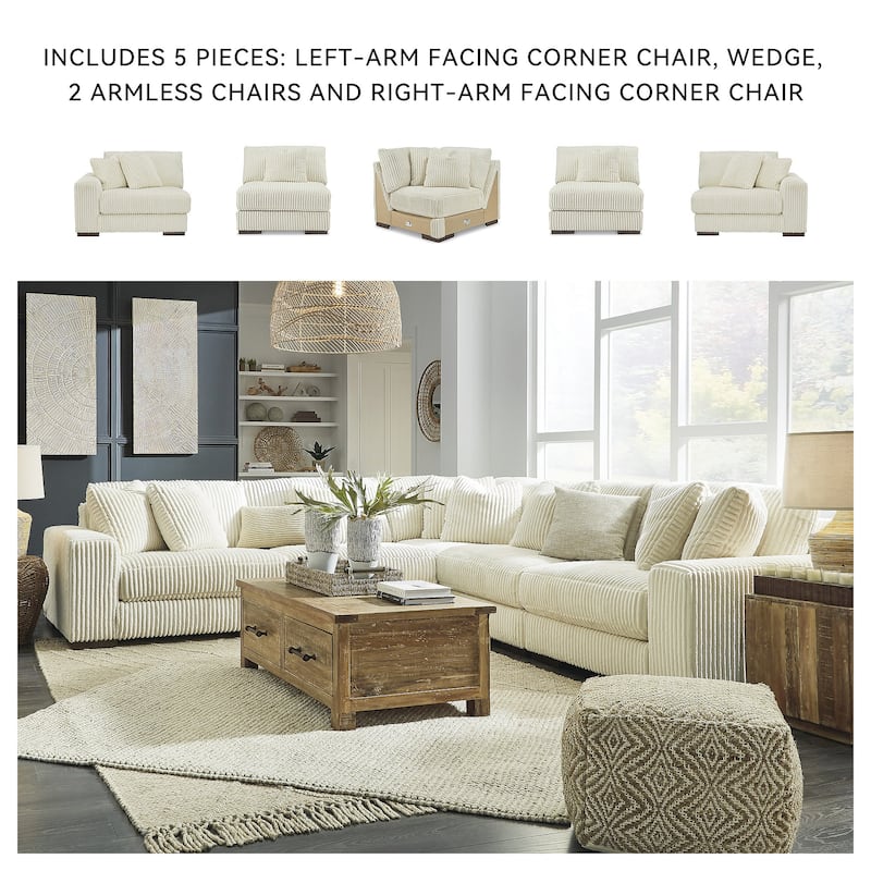 Signature Design by Ashley Lindyn 5-Piece Sectional - 133"W x 133"D x 38"H