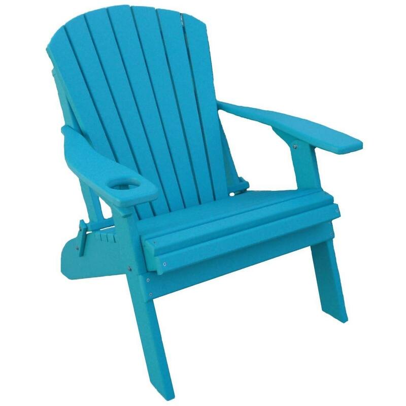 Poly Adirondack Big Boy Chair - Aruba Blue