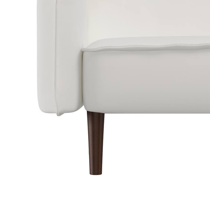 Futon Sofa Bed, Fabric, Solid Wood Leg, Adjustable Backrest