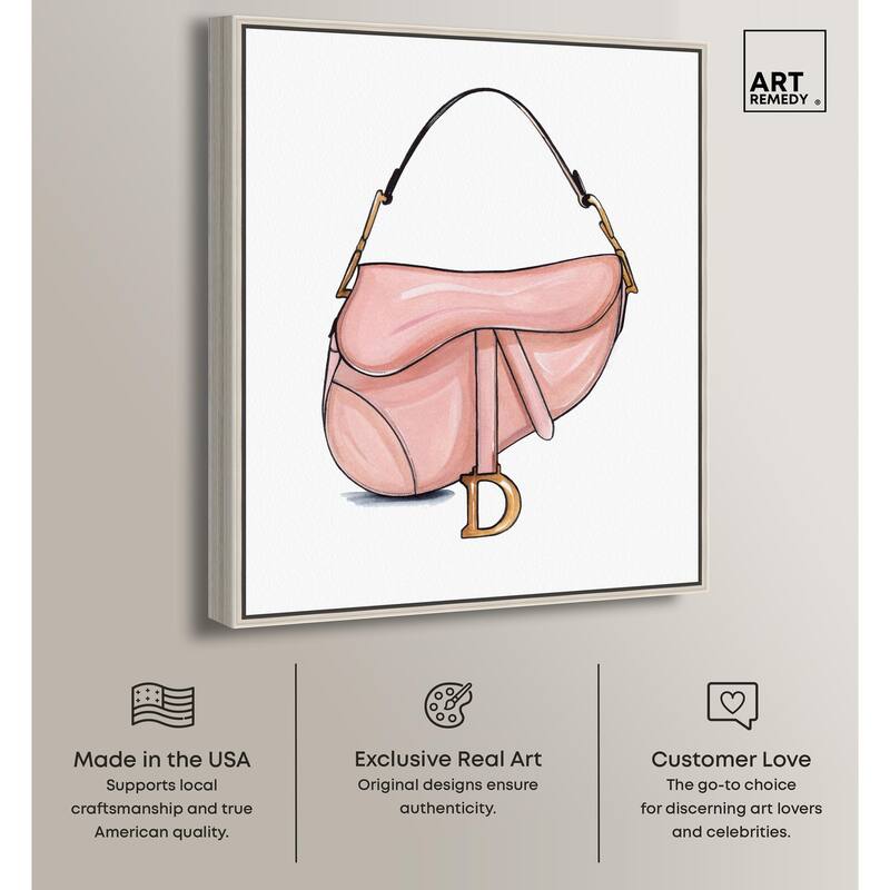 Doll Memories - Blush Pink Bag Canvas by Art Remedy