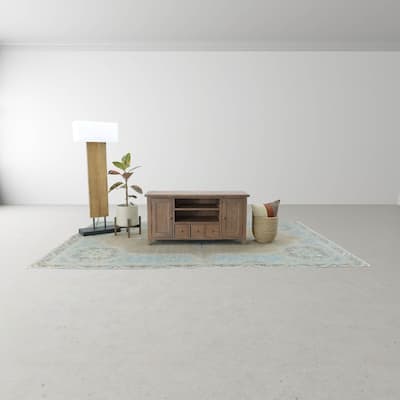 47" Wide Small Media Unit, Light Brown
