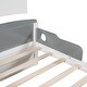 preview thumbnail 27 of 40, Cool Theme Bed Twin Size Boat-Shaped Platform Bed with Twin size Trundle, Kids Bed with Storage for Yours Little Captain