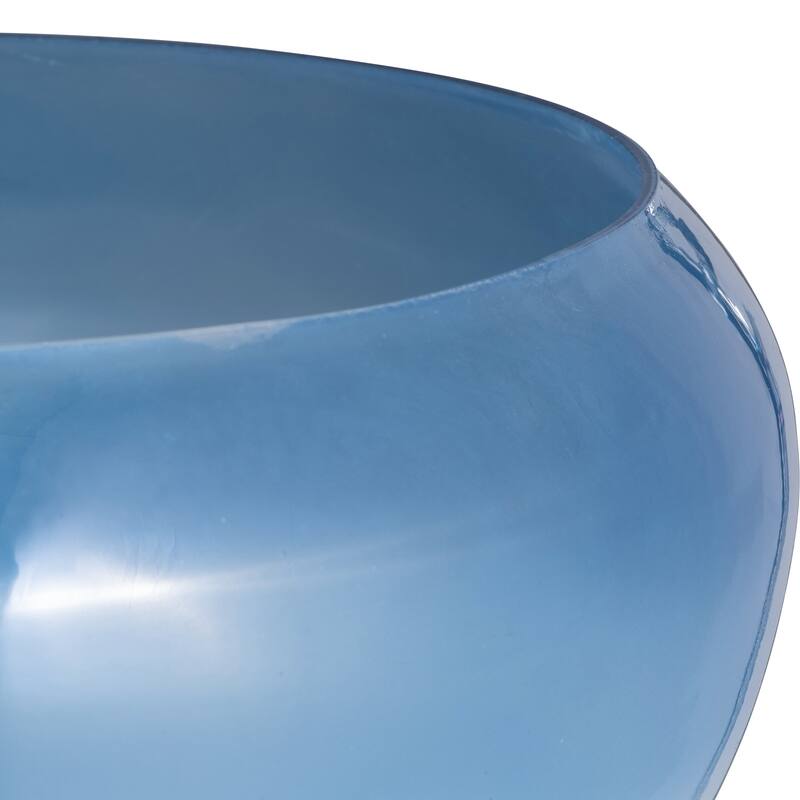 Decorative Glass Ombre Bowl - Home Decor - Set of 2 - 10", 13", Blue - 14.0"