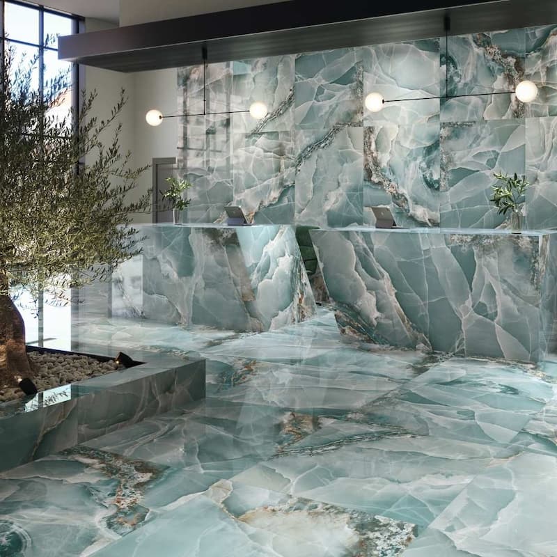 Riptide 24x48 Glossy Onyx Porcelain Tile - Floor & Wall - Large Format