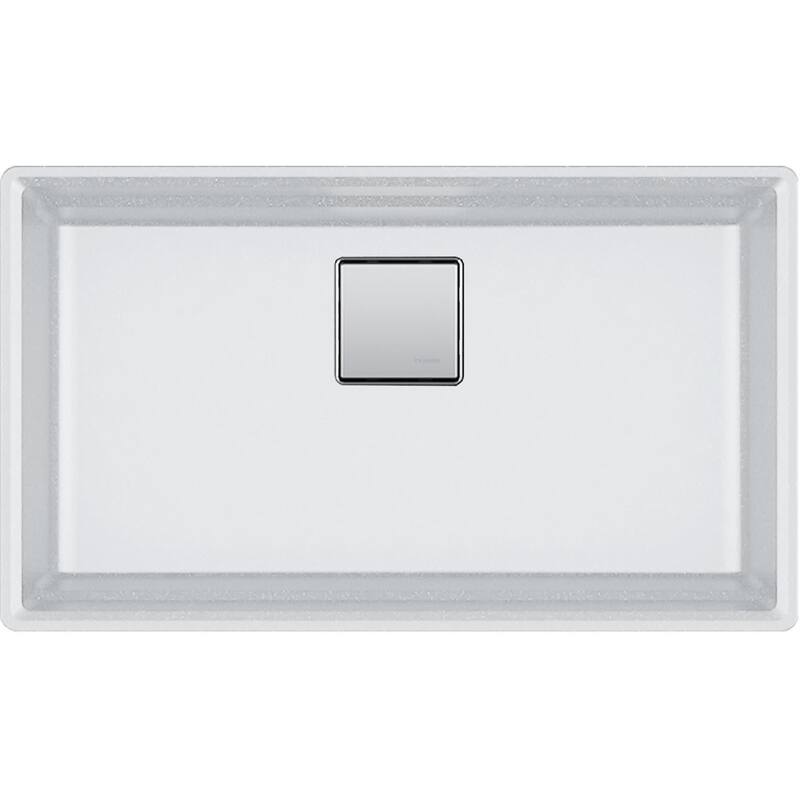 Franke Peak 32" Single Basin Undermount Granite Kitchen Sink - Polar White