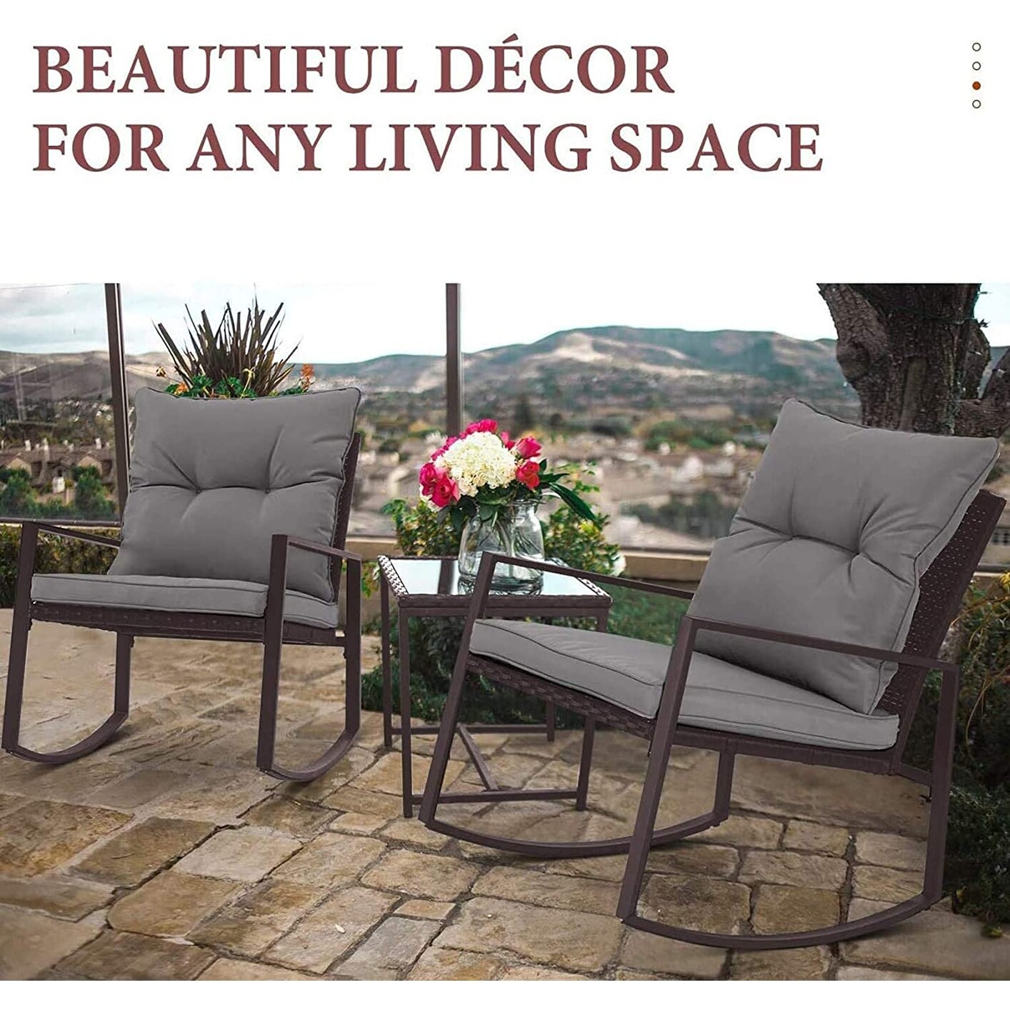 Shop Black Friday Deals On Pheap Outdoor 3 Piece Rocking Wicker Bistro Set By Havenside Home Overstock 29139292