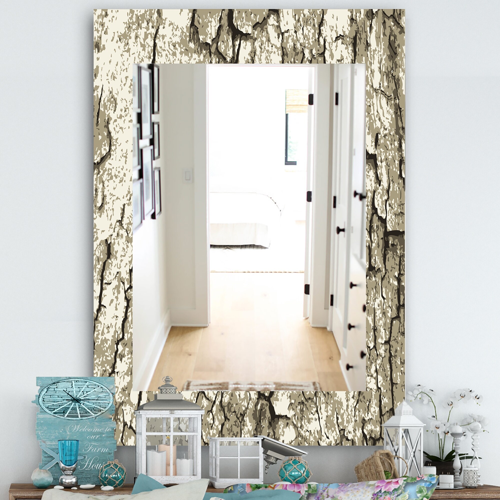 Bark mirror deals