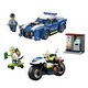 preview thumbnail 4 of 8, LEGO City Police Car and Motorcycle Chase Building Toy with with Officers and Crook Minifigures, Gift Idea