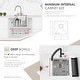 preview thumbnail 4 of 11, Stylish Undermount 15" Stainless Steel Single-Bowl Kitchen Sink S-317G a . - 15"x15"x 8"