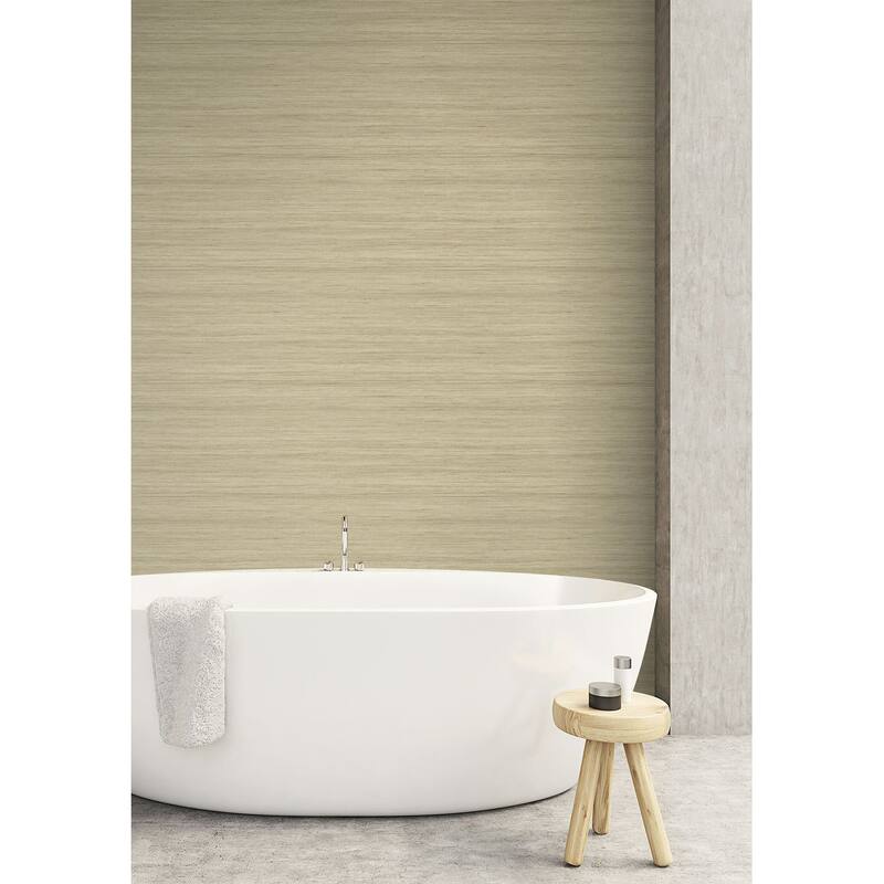 Seabrook Designs Shantung Silk Embossed Vinyl Unpasted Wallpaper