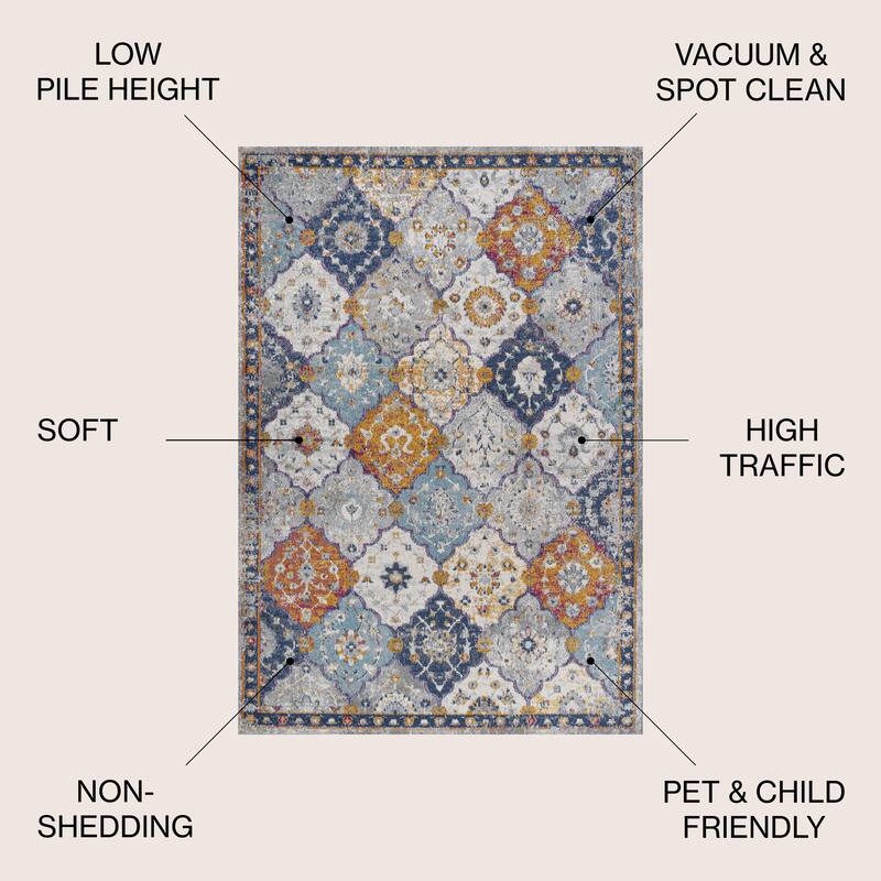 JONATHAN Y Kilia Bohemian Medallion Area Rug