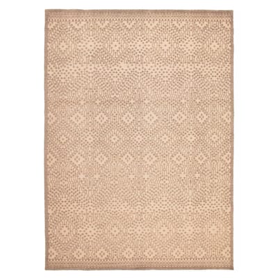 ECARPETGALLERY Hand-knotted Tangier Taupe Wool Rug - 9'10 x 13'4