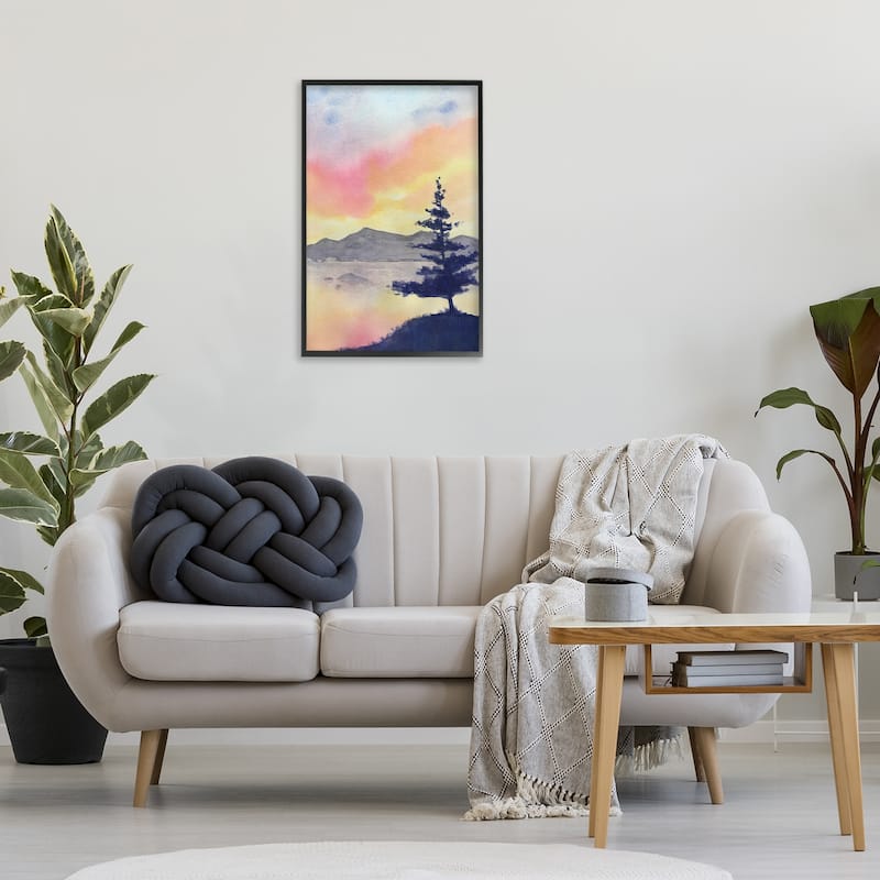 Stupell Radiant Sunset over Lake Framed Giclee Art Design By Stephanie Fielden