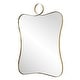 preview thumbnail 4 of 4, Uttermost Talia Brass Vanity Mirror - 33'' H X 24'' W X 1'' D