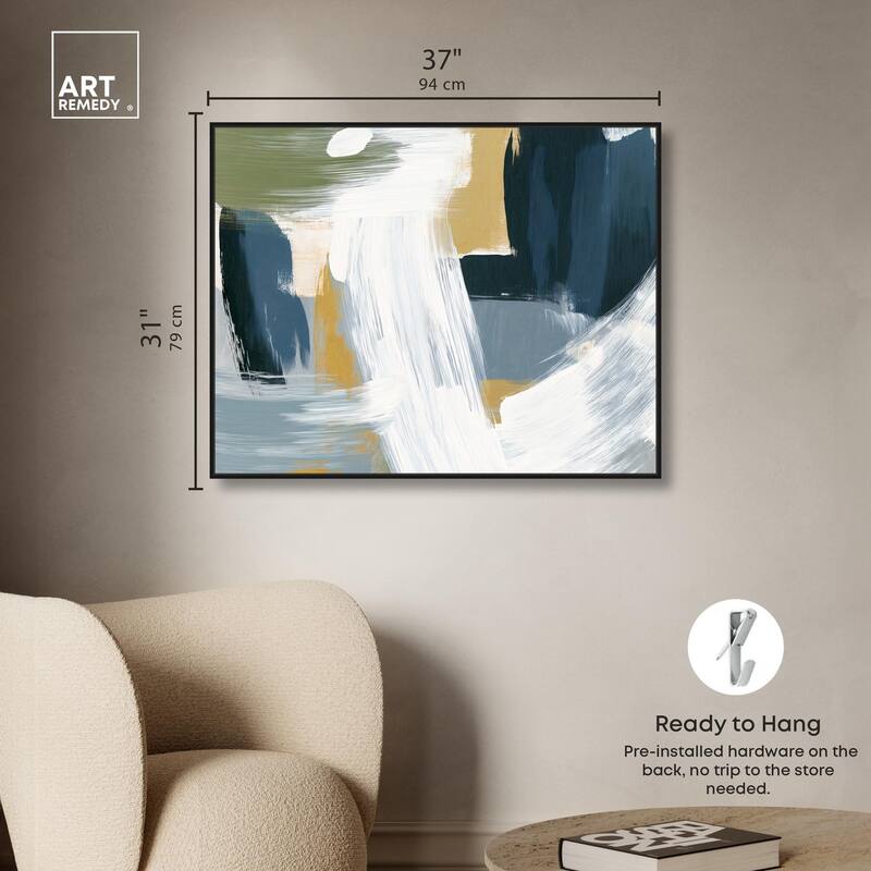 Moss Layers III Canvas by Art Remedy