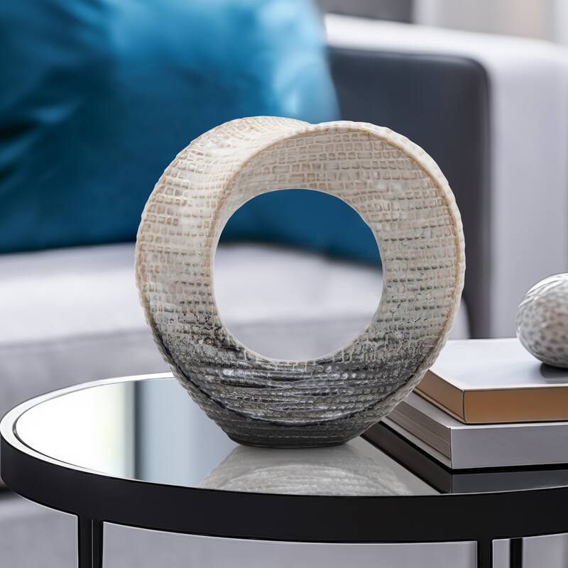 Sagebrook Home Modern Stoneware Ceramic Decorative Object