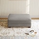 preview thumbnail 18 of 56, Modern Corduroy Fabric Oversized Accent Ottoman