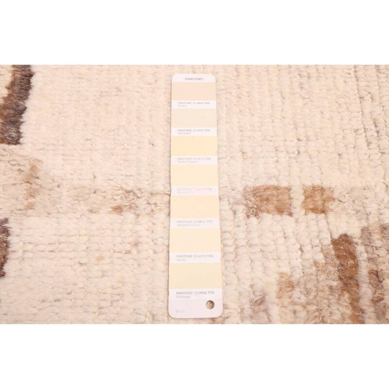 ECARPETGALLERY Hand-knotted Pak Finest Marrakesh Cream Wool Rug - 8'8 x 11'11