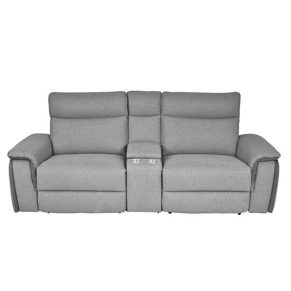 slide 29 of 33, Blythe Power Double Reclining Loveseat with Console