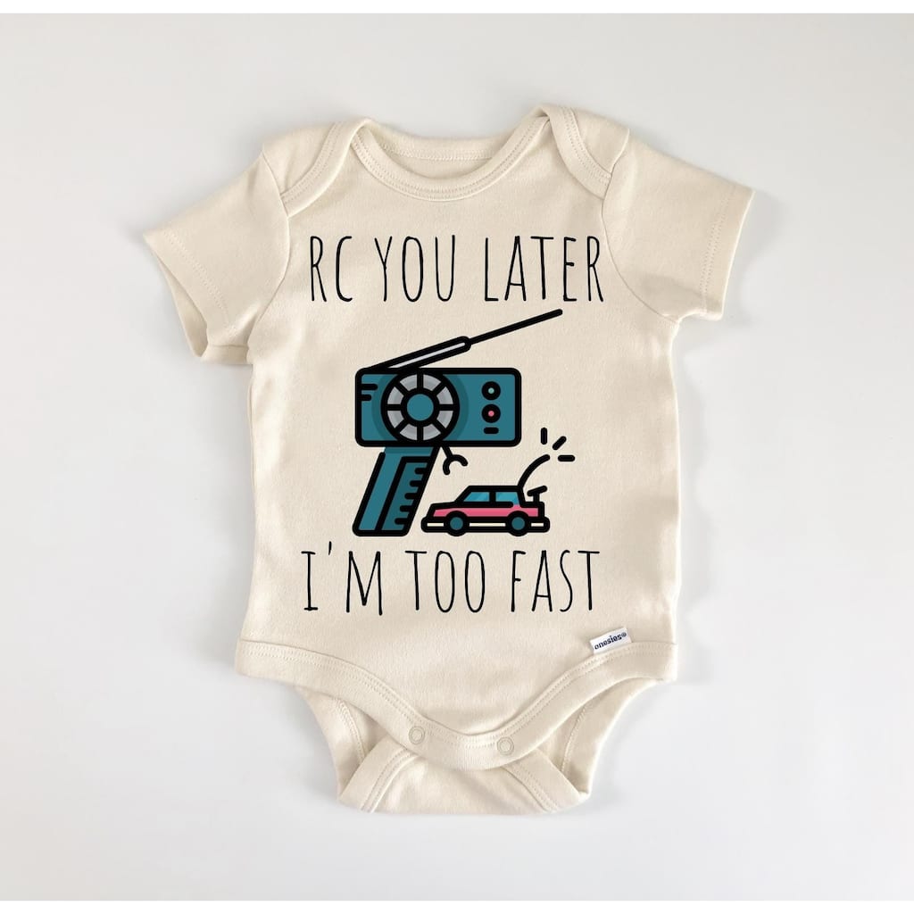 Rc Car Remote Control - Baby Boy Girl Clothes Infant Bodysuit Funny Cute