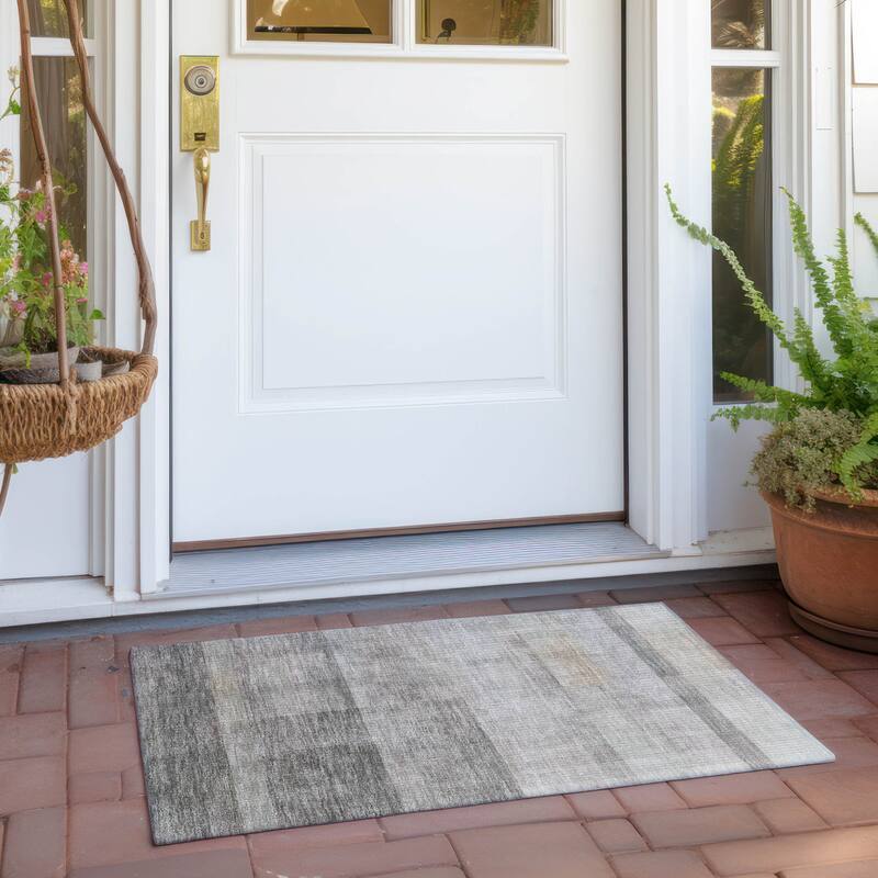 Belo Ombre Weather Resistant Classic Meets Modern Runner Outdoor Rug