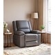 preview thumbnail 36 of 37, Leather Power Lift Recliner with Heat & Massage
