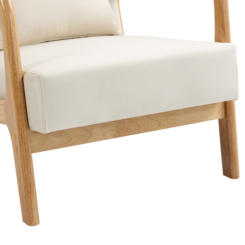 Upholstered Armchair Leisure Chair Accent Chairs Set of 2 with Pillow