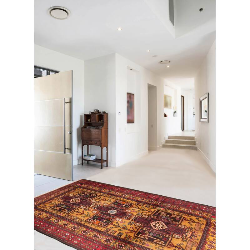 ECARPETGALLERY Hand-knotted Teimani Brown Wool Rug - 3'9 x 6'6