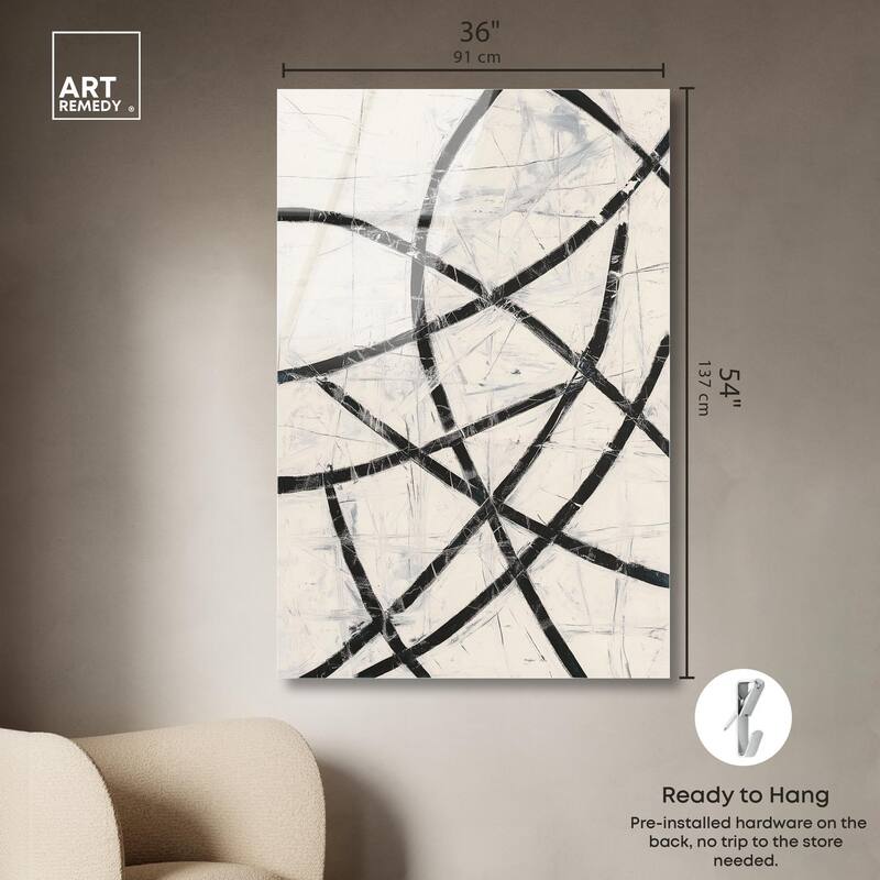 Intersecting Lines I Acrylic by Art Remedy, Ready to Hang