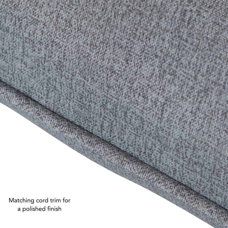 Heather Gray Outdoor 24-inch x 24-inch Premium Deep Seat Cushion Set (Cushions Only)