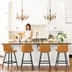 preview thumbnail 27 of 103, LUE BONA Modern Industrial Counter Stools Faux Leather Upholstered Counter Height Bar tools with Back