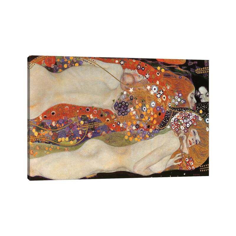 iCanvas "Water Serpents II, 1904-07" by Gustav Klimt Canvas Print